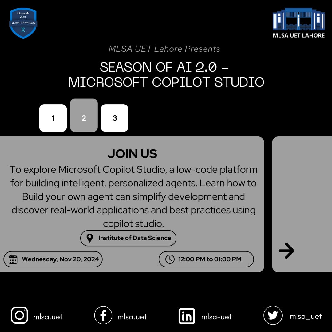 Season of AI 2.0 – Exploring Microsoft Copilot Studio
